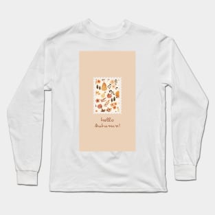 Autumn Whirlwind: A Spirited Artistic Expression Long Sleeve T-Shirt